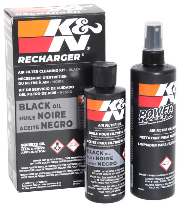 K&N FILTER CARE SERVICE KIT - SQUEEZE BLACK/RED